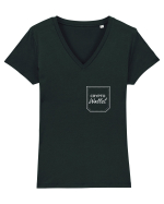 Crypto wallet Tricou mânecă scurtă guler V Damă Evoker