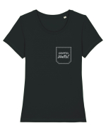 Crypto wallet Tricou mânecă scurtă guler larg fitted Damă Expresser