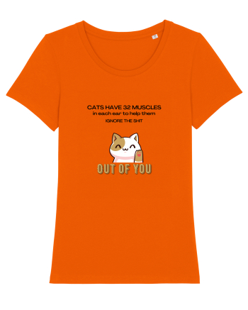 Cats Have 32 Muscles Bright Orange