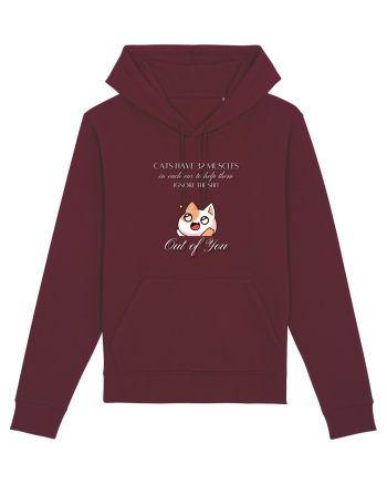 Cats Have 32 Muscles Burgundy