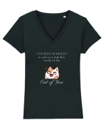 Cats Have 32 Muscles Tricou mânecă scurtă guler V Damă Evoker