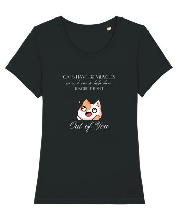 Cats Have 32 Muscles Black