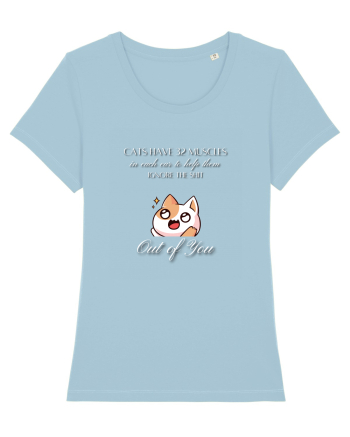 Cats Have 32 Muscles Sky Blue