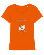 Cats Have 32 Muscles Tricou mânecă scurtă guler larg fitted Damă Expresser