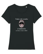 Viata Este Scurta Tricou mânecă scurtă guler larg fitted Damă Expresser