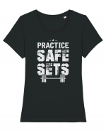 Safe Sets Tricou mânecă scurtă guler larg fitted Damă Expresser