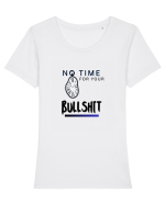BULLSHIT Tricou mânecă scurtă guler larg fitted Damă Expresser