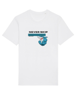 NEVER SKIP Tricou mânecă scurtă Unisex Rocker