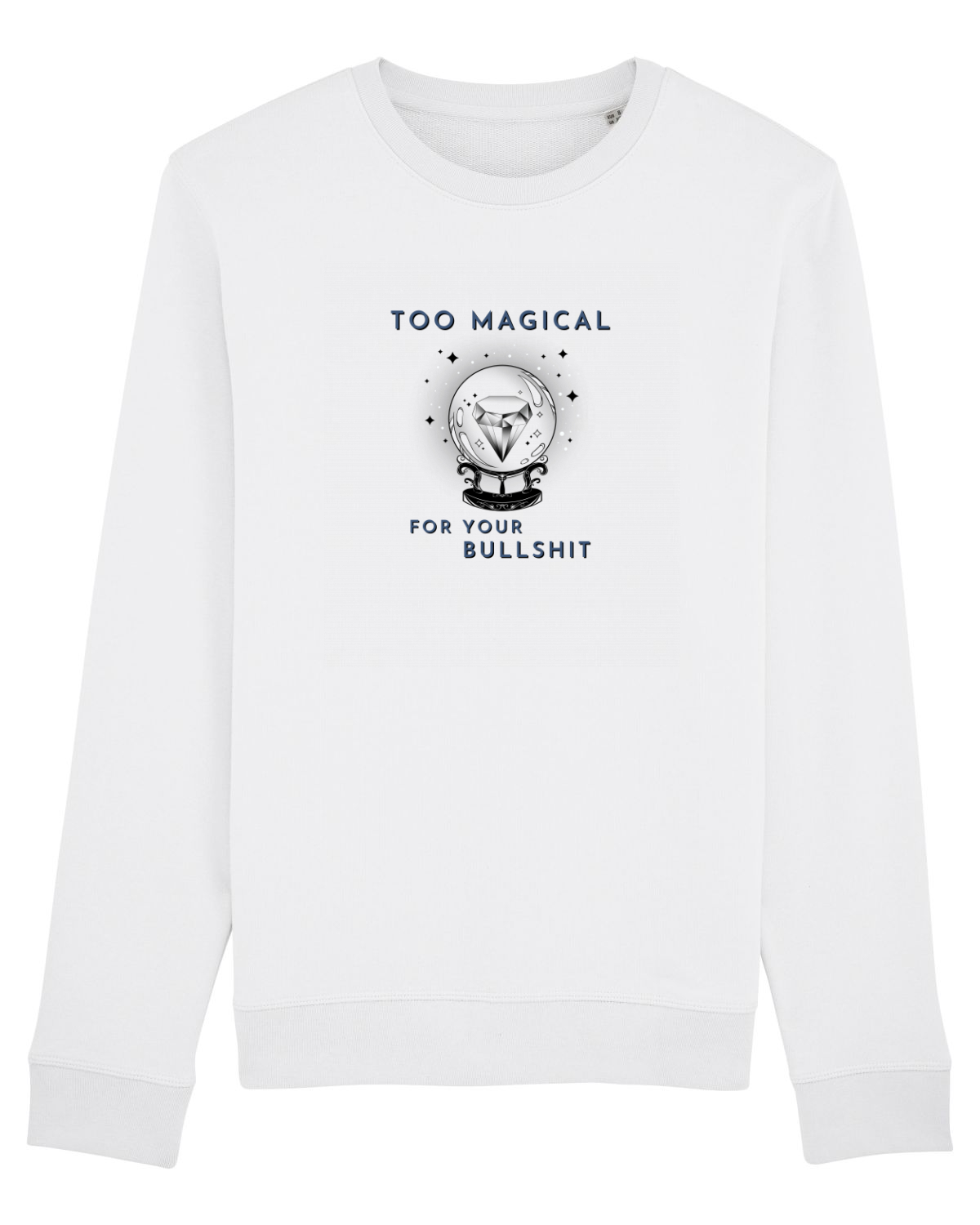 Bluză mânecă lungă Unisex Rise White