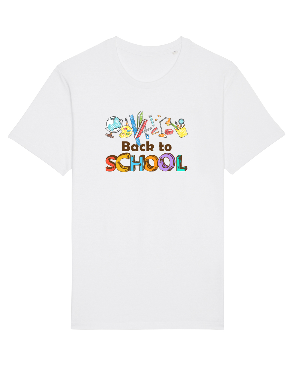 Tricou mânecă scurtă Unisex Rocker White