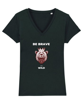 BE BRAVE AND WILD Black