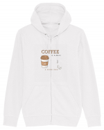 Coffee is always a good idea Hanorac cu fermoar Unisex Connector