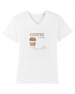 Coffee is always a good idea Tricou mânecă scurtă guler V Bărbat Presenter