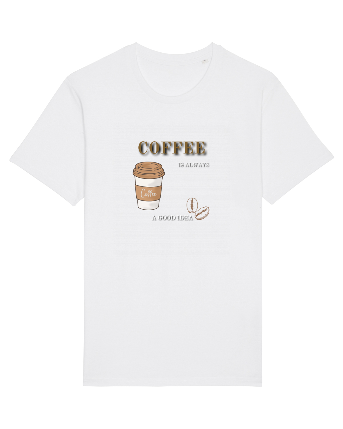 Tricou mânecă scurtă Unisex Rocker White