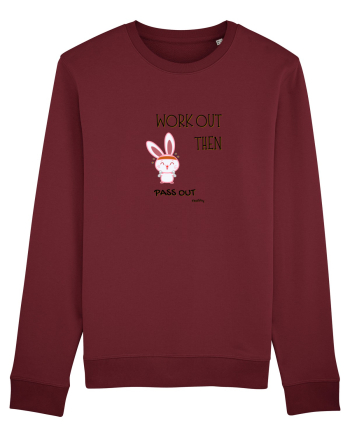 Workout then pass out Burgundy