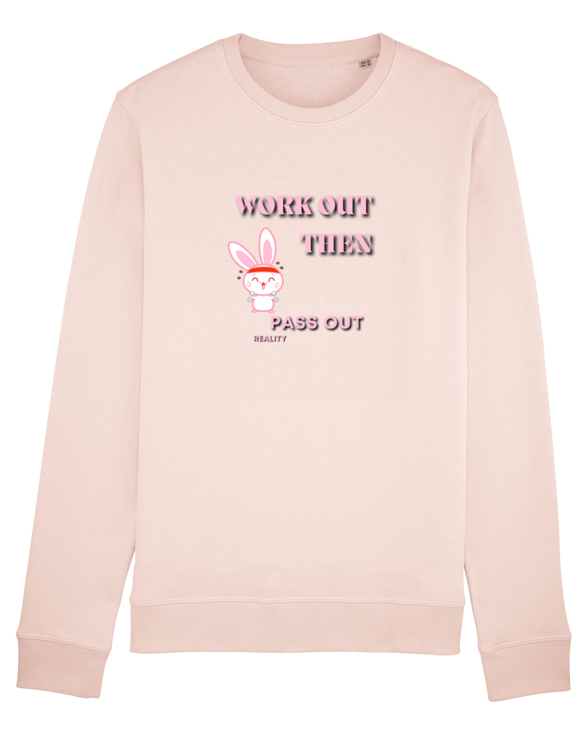 Bluză mânecă lungă Unisex Rise Candy Pink