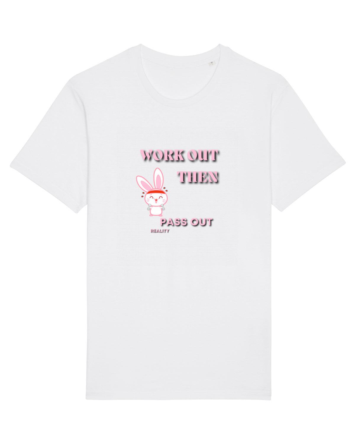 Tricou mânecă scurtă Unisex Rocker White