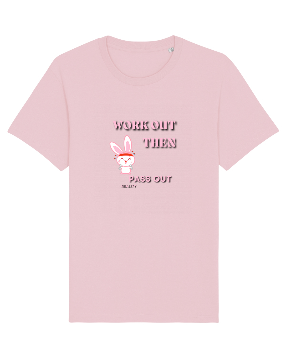 Tricou mânecă scurtă Unisex Rocker Cotton Pink