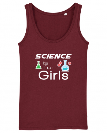 Science is for Girls Burgundy