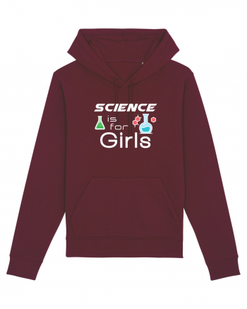 Science is for Girls Burgundy