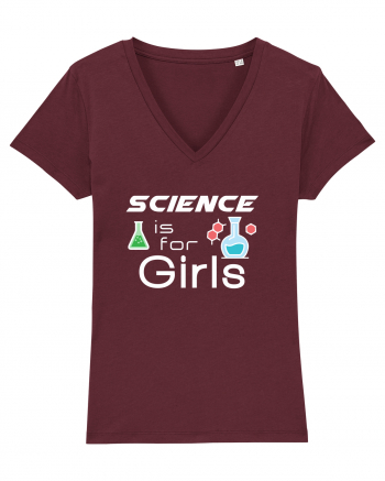 Science is for Girls Burgundy