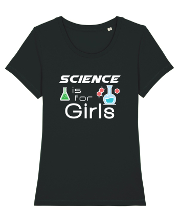 Science is for Girls Black