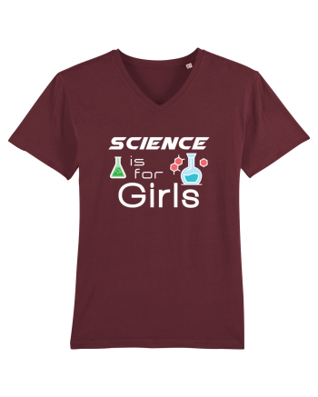 Science is for Girls Burgundy