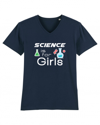 Science is for Girls French Navy