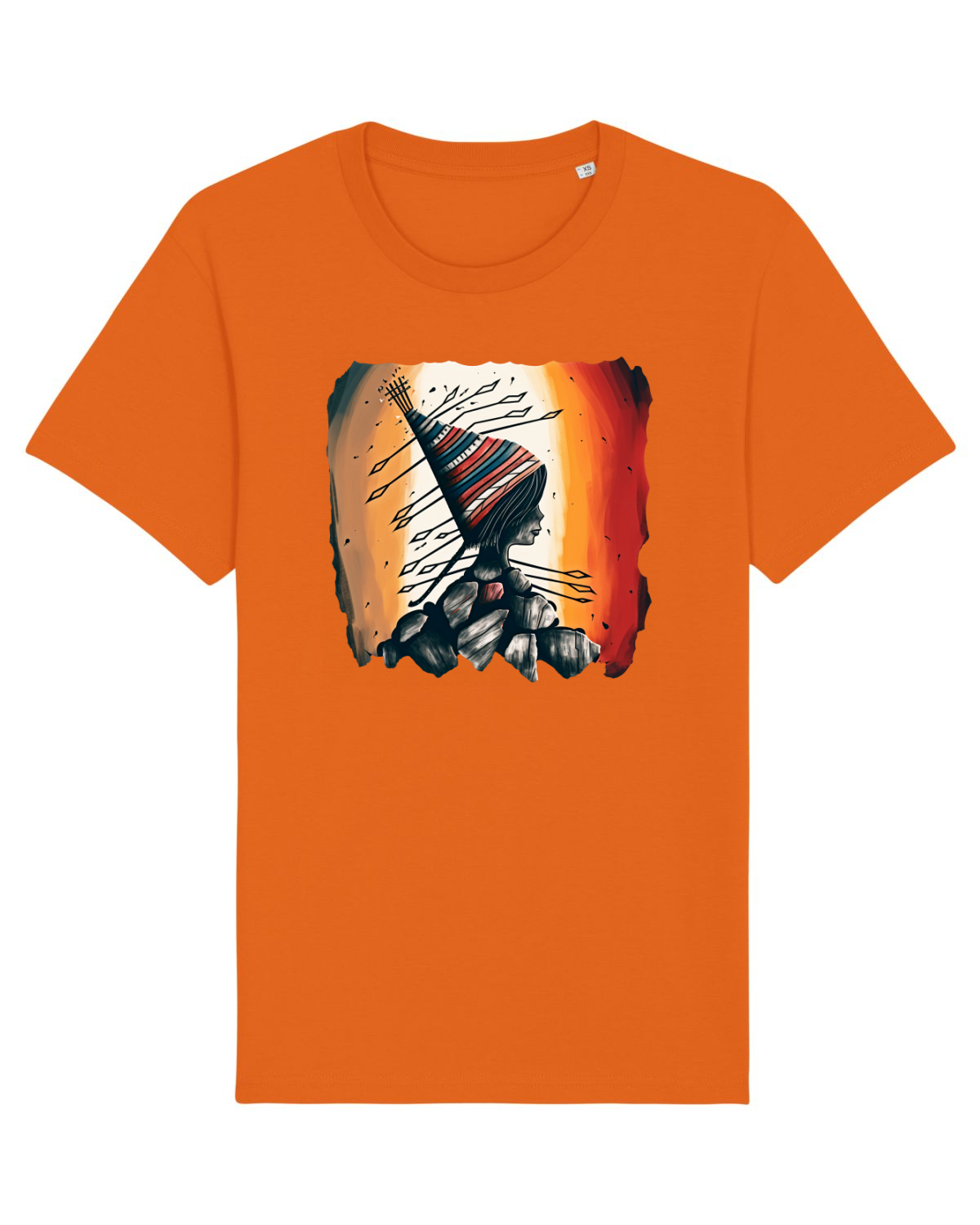 Tricou mânecă scurtă Unisex Rocker Bright Orange