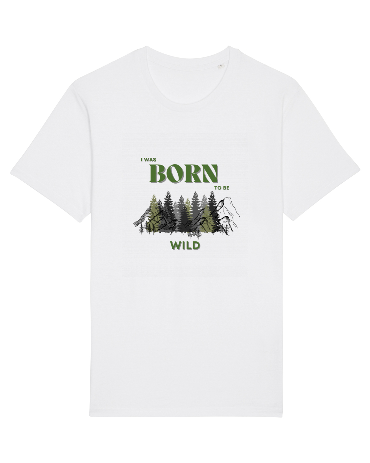 Tricou mânecă scurtă Unisex Rocker White