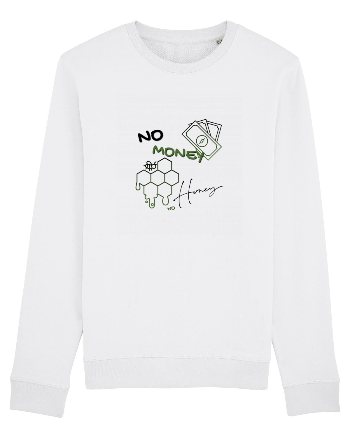 Bluză mânecă lungă Unisex Rise White