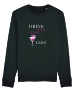 drink more worry less Bluză mânecă lungă Unisex Rise