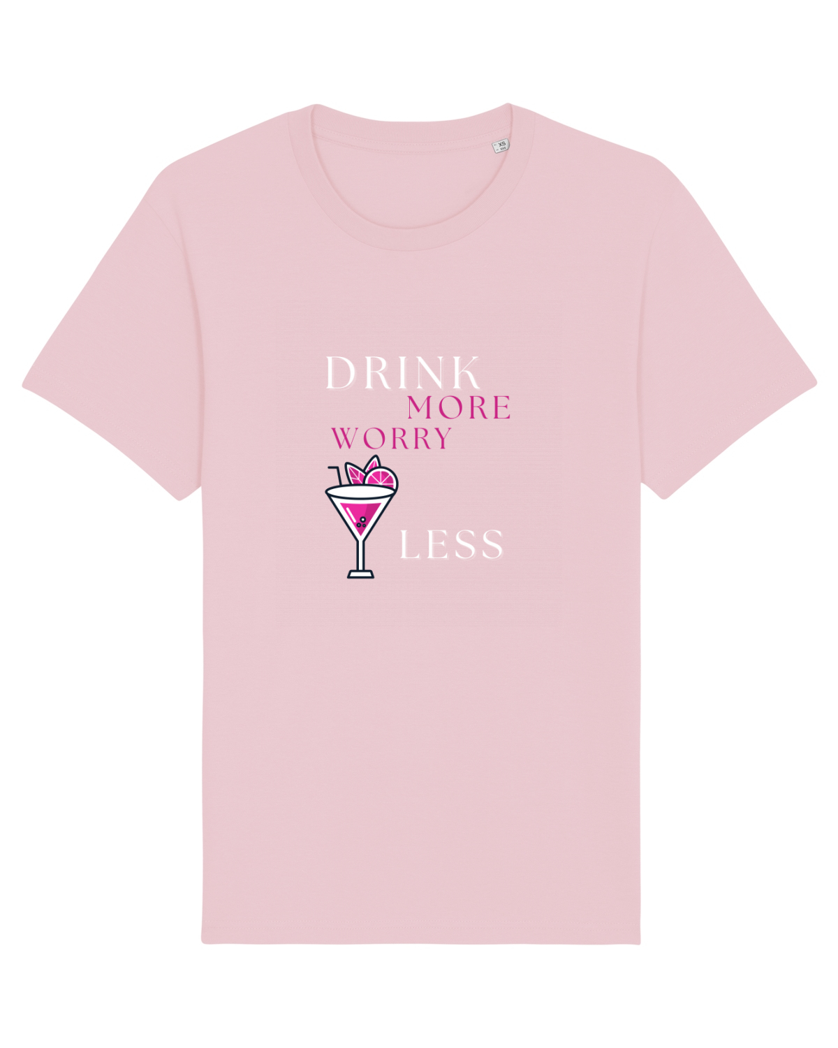 Tricou mânecă scurtă Unisex Rocker Cotton Pink