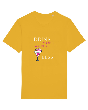 drink more worry less Spectra Yellow