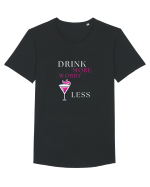 drink more worry less Tricou mânecă scurtă guler larg Bărbat Skater