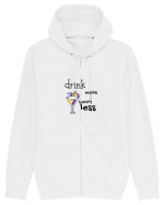 drink more worry less Hanorac cu fermoar Unisex Connector