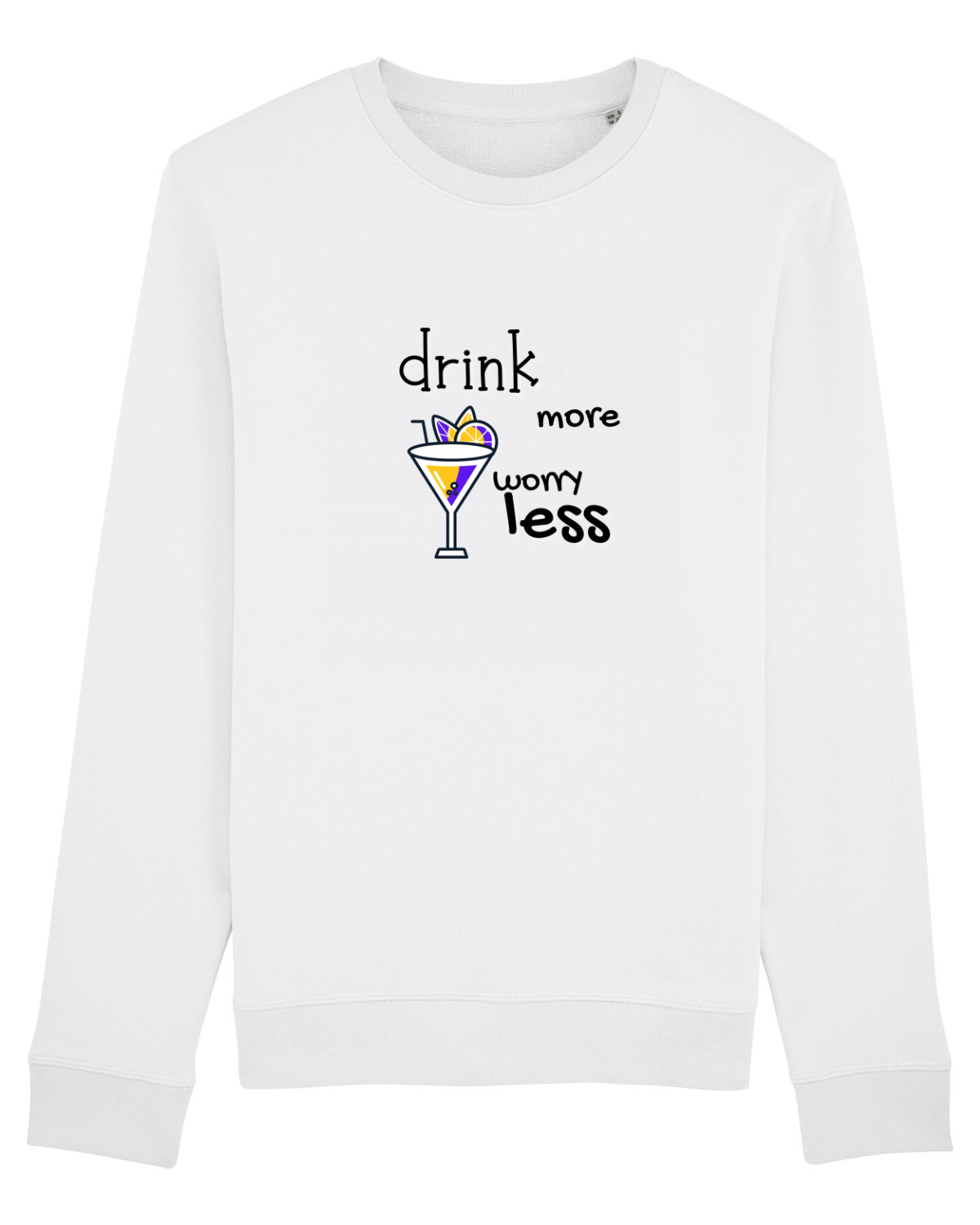 Bluză mânecă lungă Unisex Rise White