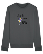 drink more worry less Bluză mânecă lungă Unisex Rise