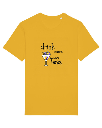 drink more worry less Spectra Yellow