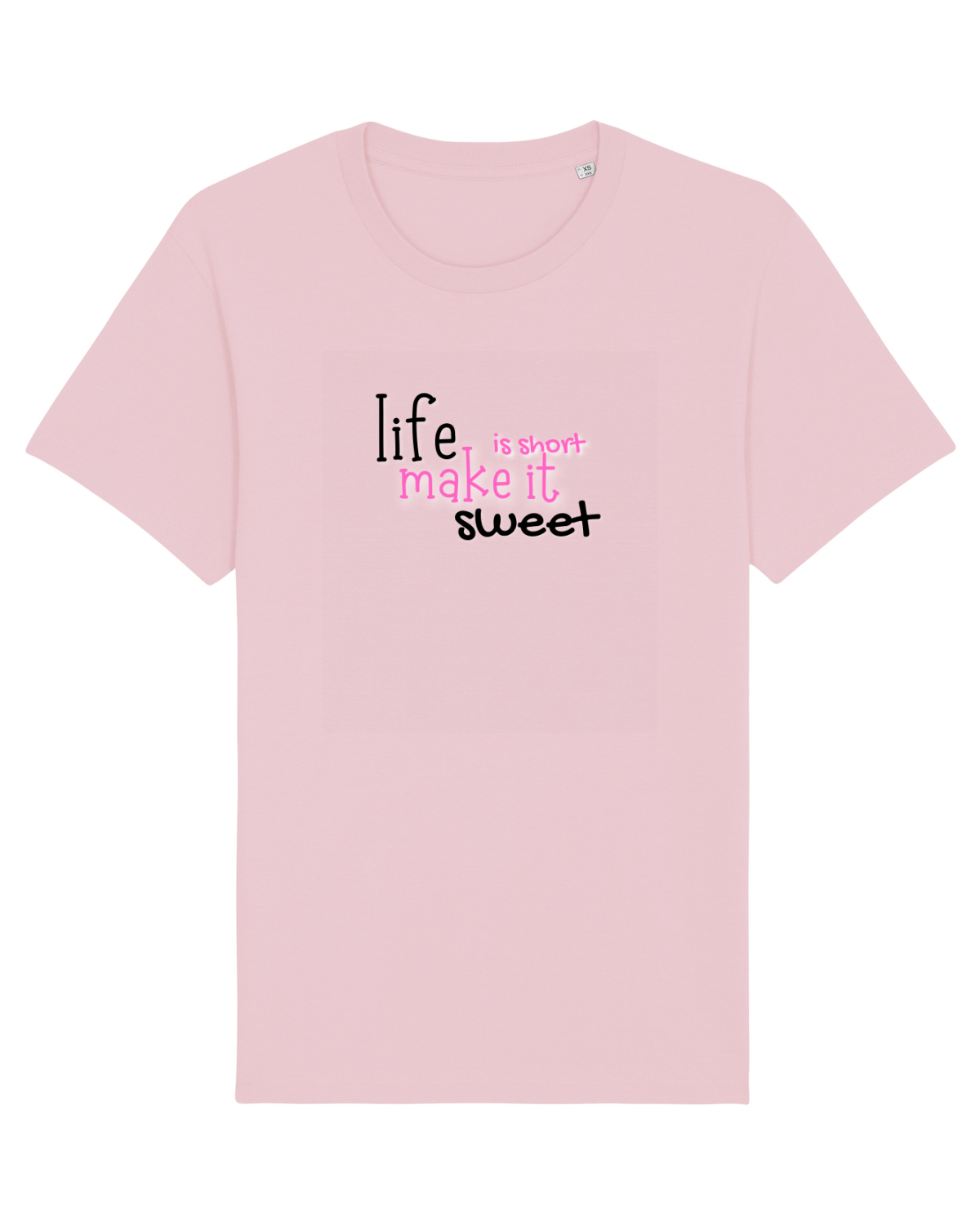 Tricou mânecă scurtă Unisex Rocker Cotton Pink