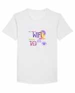 wifi Tricou mânecă scurtă guler larg Bărbat Skater