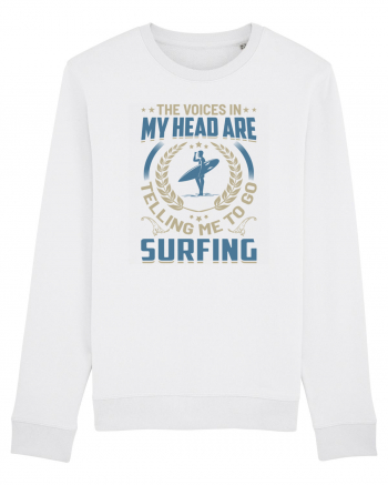 The Voices In My Head Are Telling Me To Go Surfing White