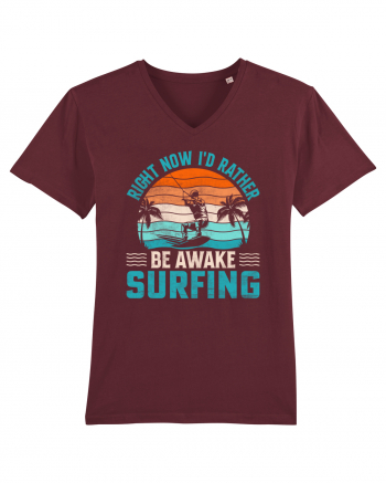 Right Now I'd Rather Be Awake Surfing Burgundy