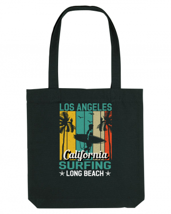 Los Angeles California Surfing Long Beach Black