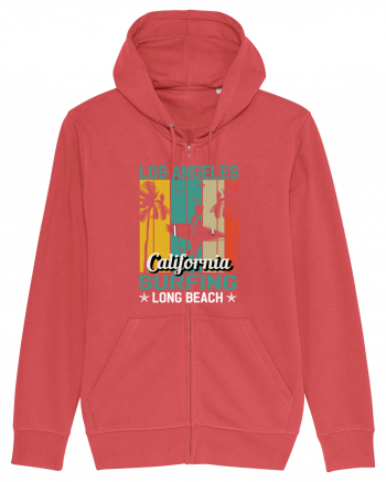 Los Angeles California Surfing Long Beach Carmine Red