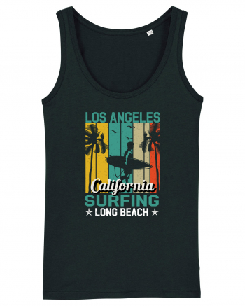 Los Angeles California Surfing Long Beach Black