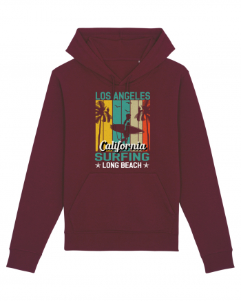 Los Angeles California Surfing Long Beach Burgundy