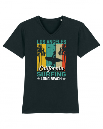 Los Angeles California Surfing Long Beach Black