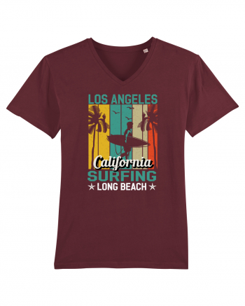 Los Angeles California Surfing Long Beach Burgundy