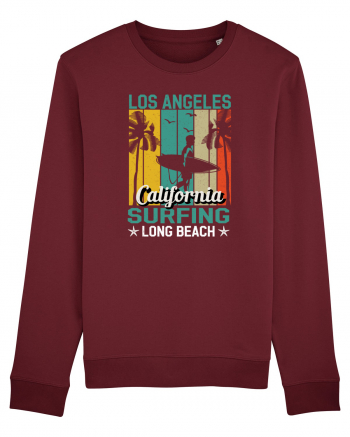 Los Angeles California Surfing Long Beach Burgundy